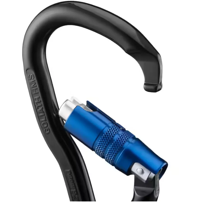 Automatic closing hms carabiner - goliath - black