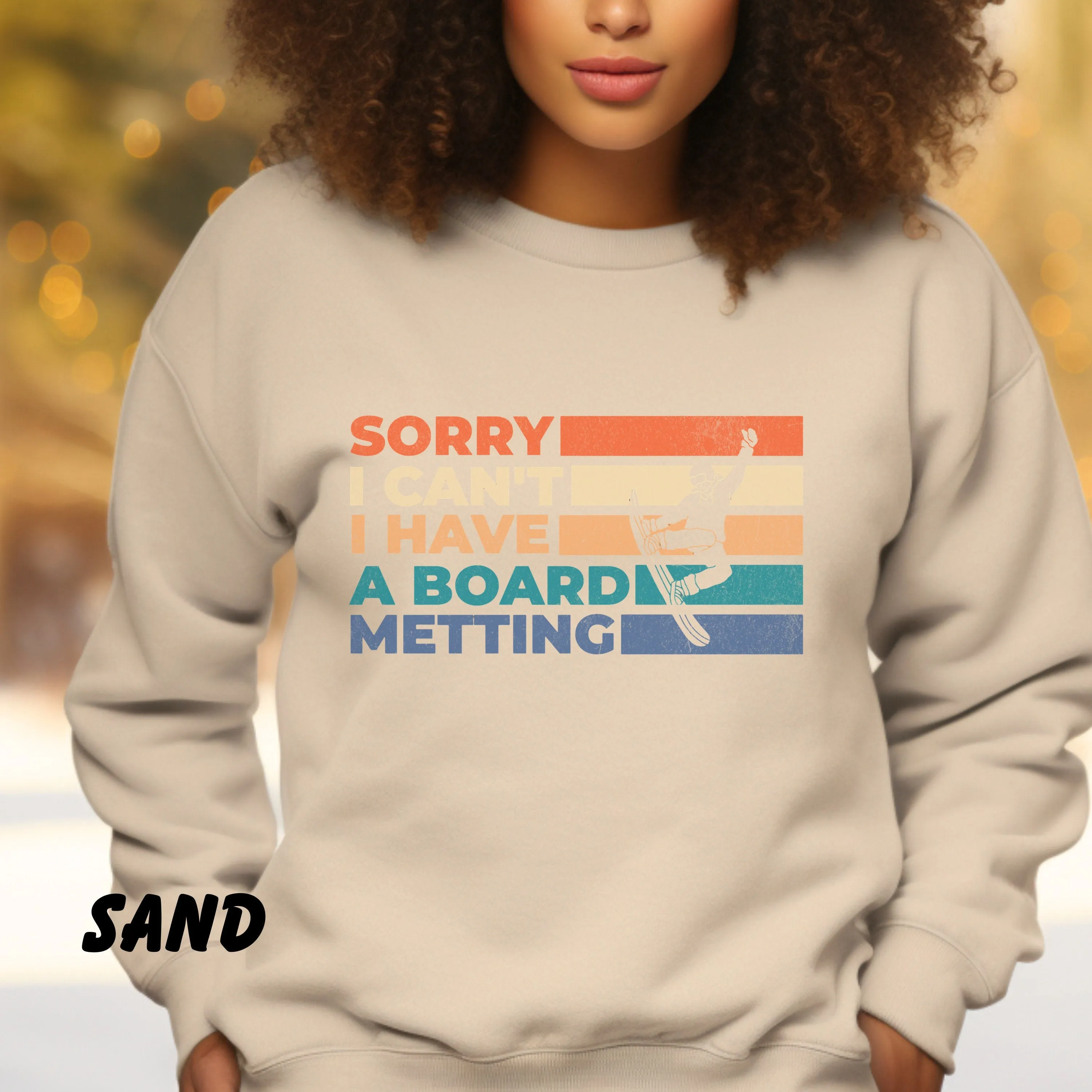 Board Meeting Sweatshirt, Snowboard Sweatshirt, Snowboard Gift, Snowboarding Gift For Snowboarder, Shirt For Snowboarders