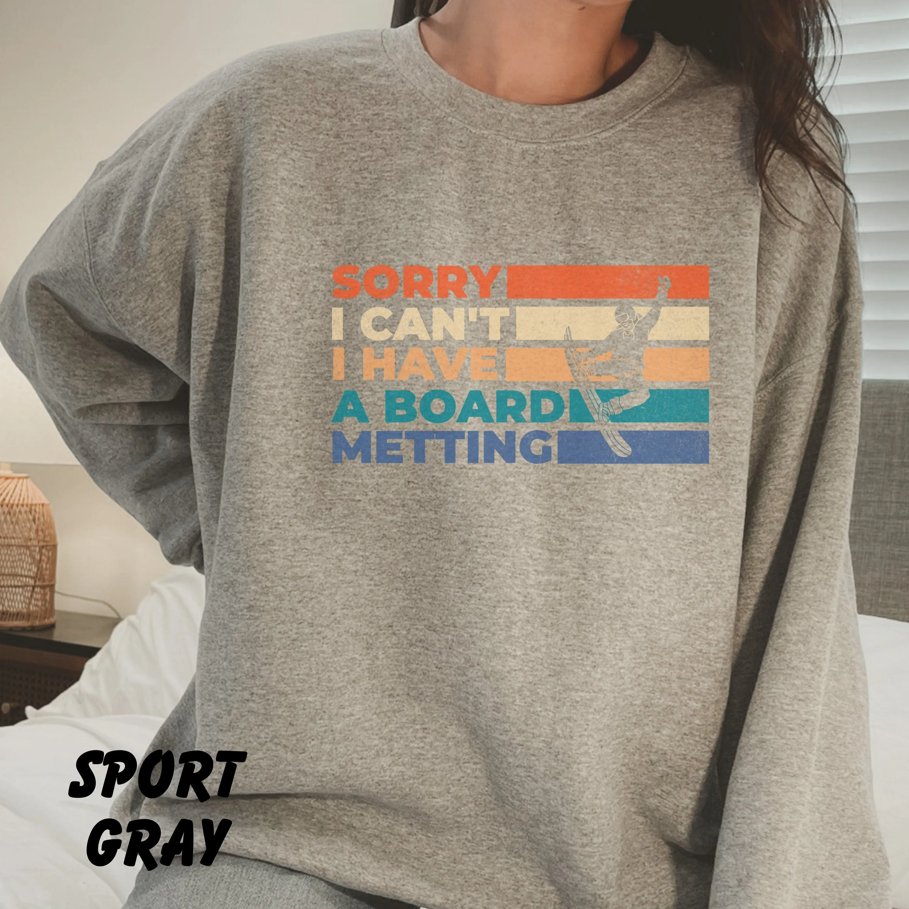 Board Meeting Sweatshirt, Snowboard Sweatshirt, Snowboard Gift, Snowboarding Gift For Snowboarder, Shirt For Snowboarders