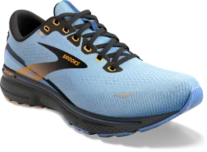 Brooks Women's Ghost 15 Running Shoe - Light Blue/Black/Yellow 1203801B437