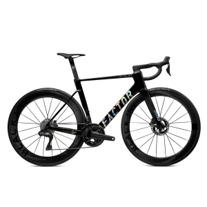 FACTOR OSTRO VAM Road Bike Shimano Ultegra DI2 Black Inc Wheels - Gloss Black Chrome