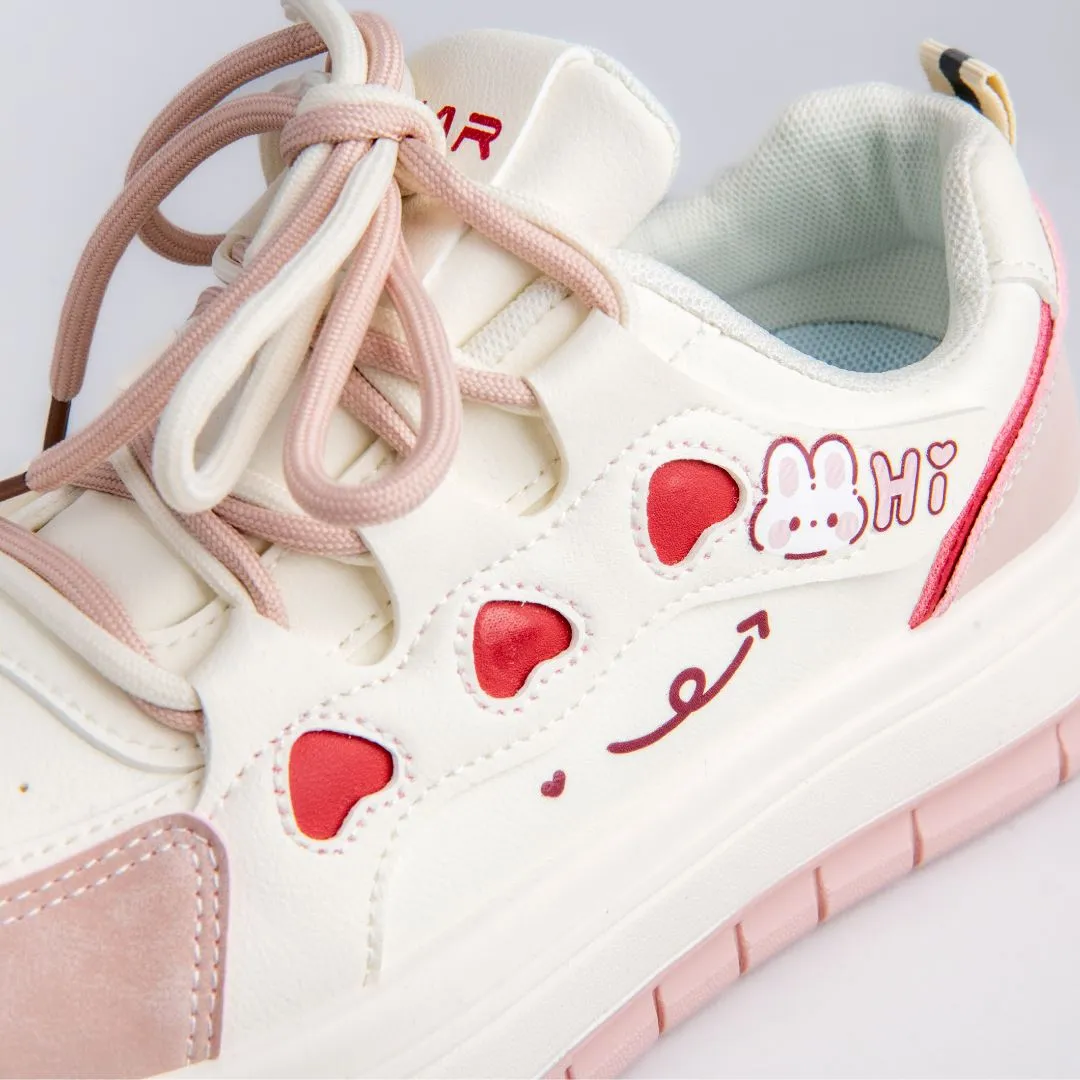 Full of Hearts Loving Bunny Sneakers - Women's