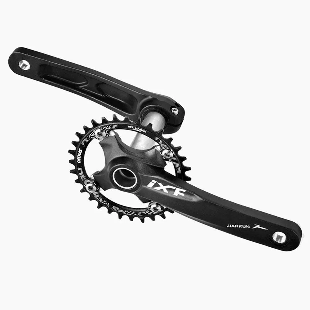 JIANKUN MTB Crankset 1X System BCD104 Mountain Bike 170mm Crank BB Bottom Bracket Set External Crankset Pedalier Candle For axis