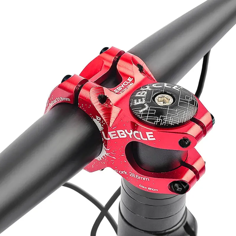 Lebycle Mountain Road Bike Aluminum Alloy CNC Stem Bicycle Handlebar Bike Parts 31.8x35mm Bicycle Handlebar Stem