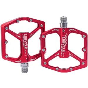 Lebycle MTB CNC Aluminum Alloy Bearings Pedal Bike 16 non-slip nails Flat widened bike Pedal