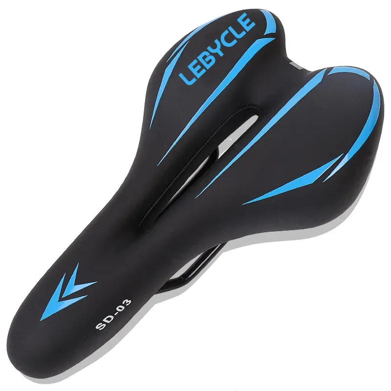 Lebycle MTB Mountain Road Bike Seat Bicycle Saddle Comfortable Soft Cycling Cushion Exercise Bike Saddle for Men and Women