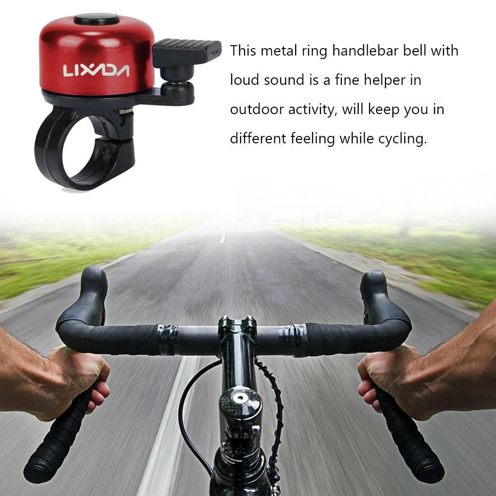 LIXADA Bike Bell Alloy Mountain Road Bicycle Horn Sound Alarm For Safety Cycling Handlebar Metal Bell Bicycle Horn Bike Accessor