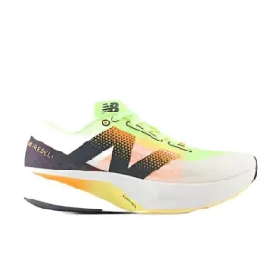 Mens FuelCell Rebel v4 - White/Bleached Lime Glo/Hot Mango