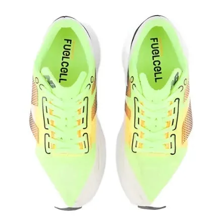 Mens FuelCell Rebel v4 - White/Bleached Lime Glo/Hot Mango