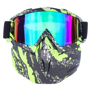 modern Sales!  Ski Equipment Adult Ski Goggles With Detachable Ski Mask To Block The Sun Windscreen Goggles