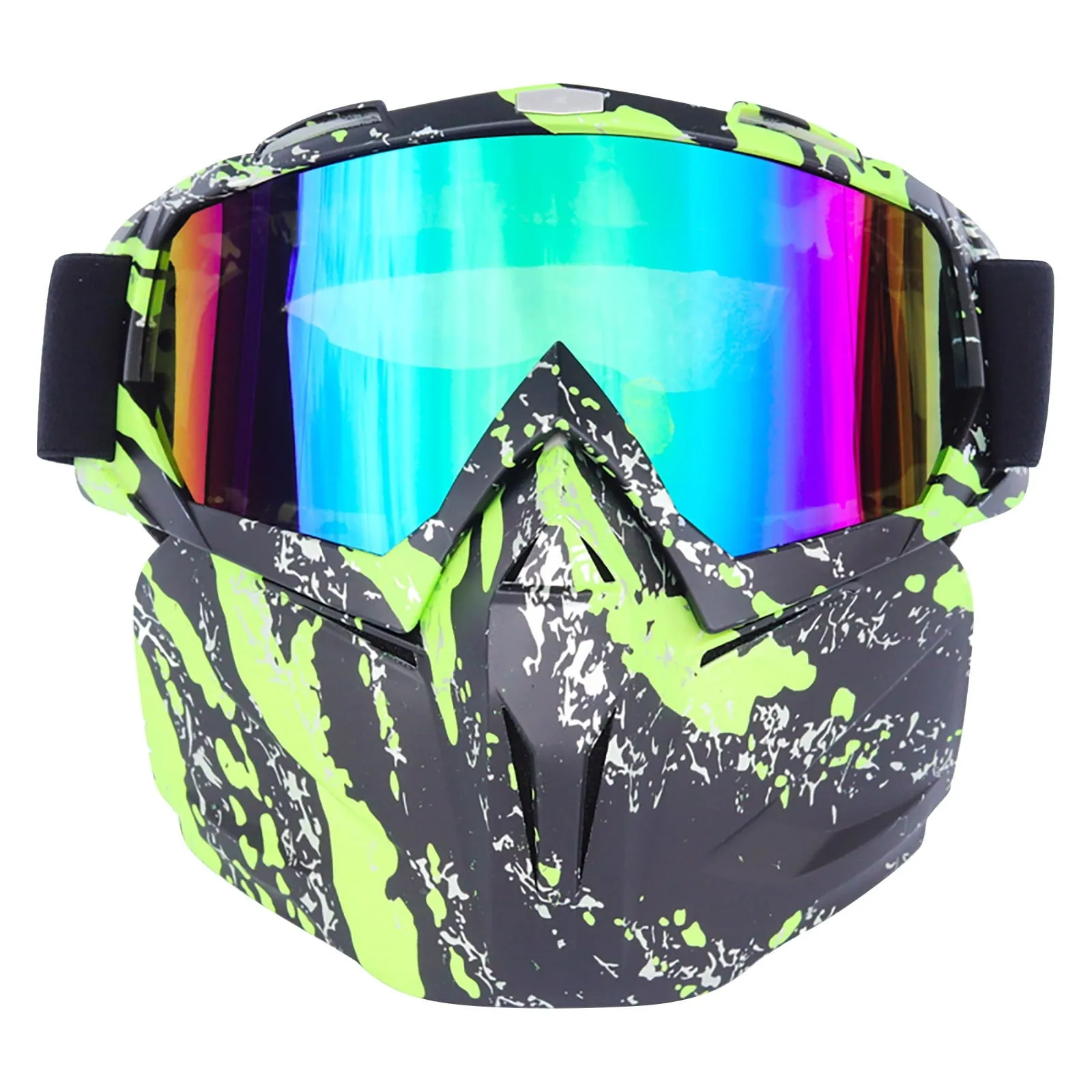 modern Sales!  Ski Equipment Adult Ski Goggles With Detachable Ski Mask To Block The Sun Windscreen Goggles