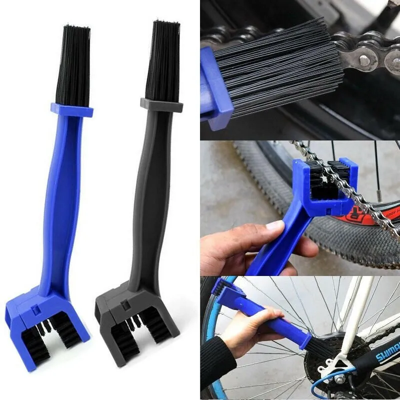 New Cycling Motorcycle Bicycle Chain Clean Brush Gear Grunge Brush Bike Moto Brush Clean Chain Cleaner Outdoor Scrubber Tool