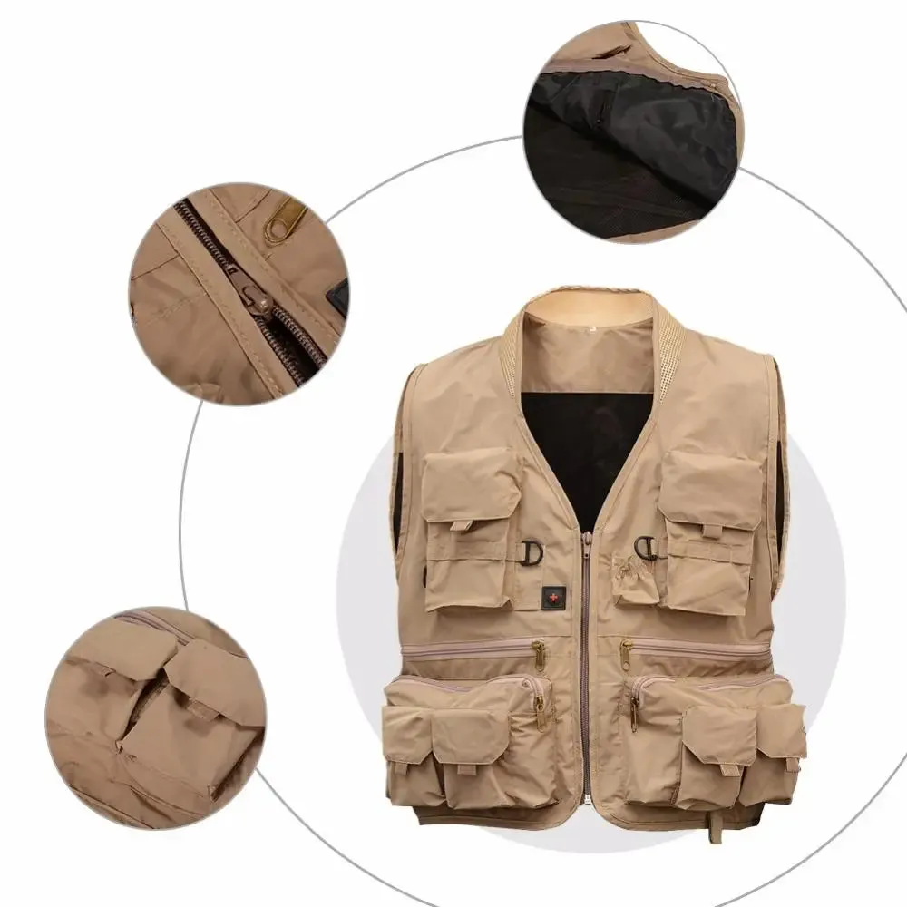 Outdoor Fishing Style Zipper Vest