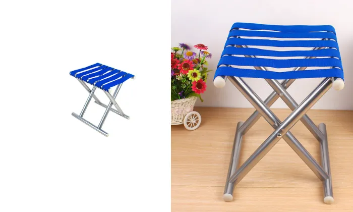 Outdoor Portable Folding Metal Stool