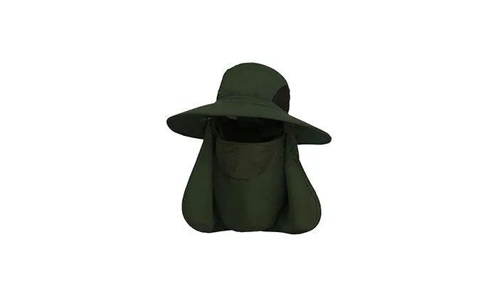 Outdoor UV Protection Sun Hat with Face Cover