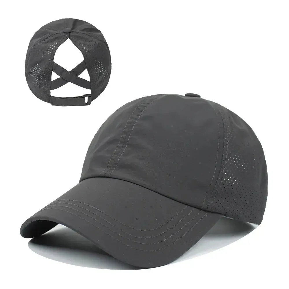 Quick drying breathable female Baseball cap, outdoor light-emitting plate, sunscreen, sun hat, casual card punching, summer