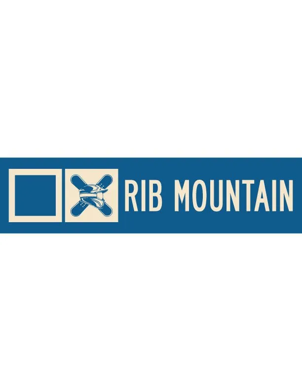 Rib Mountain Ski Trail Metal Sign