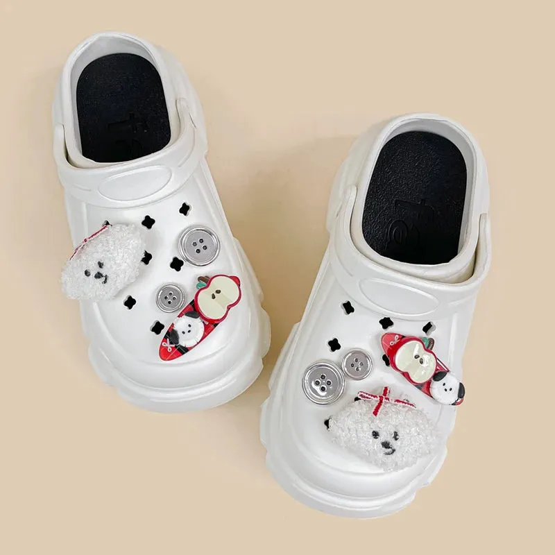 Sweet Puppy Chunky Slip on Outdoor Clogs - Women's