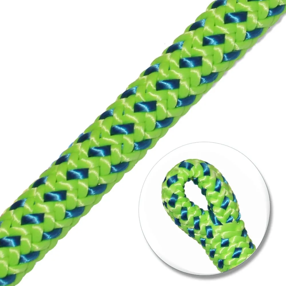 Tachyon Green & Blue Splife 1E Climbing Rope