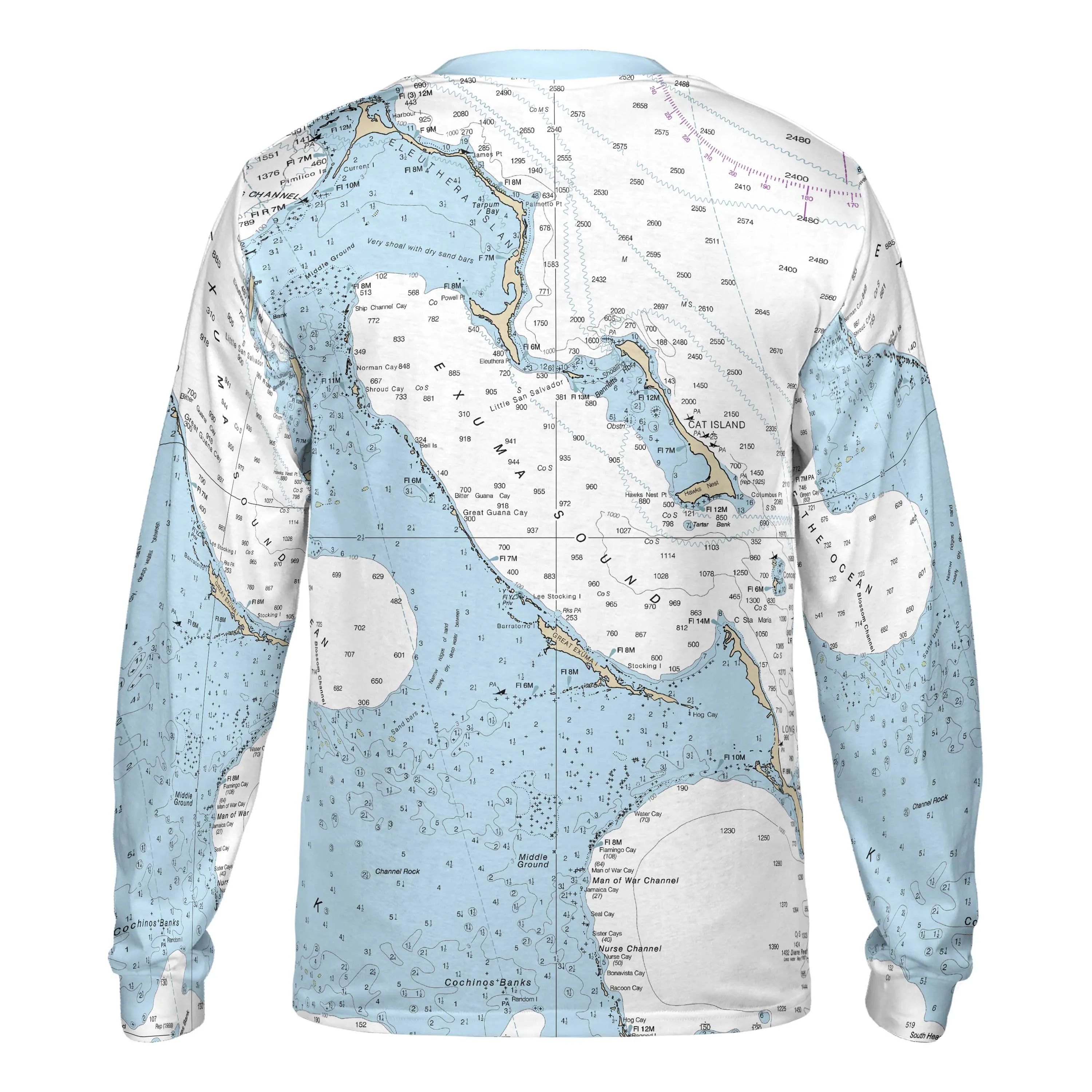 The Exuma Islands Long Sleeve Performance Tee