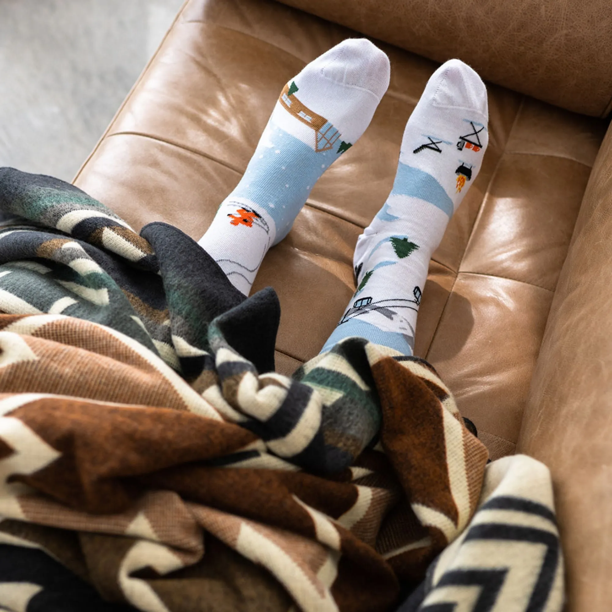 Women's Ski Scene Socks